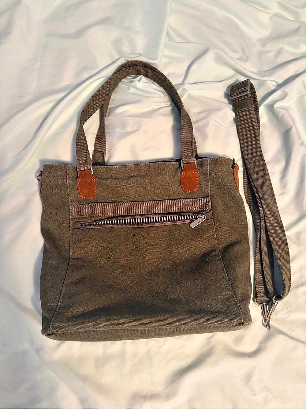 Travelon Anti-Theft Heritage Tote in Green